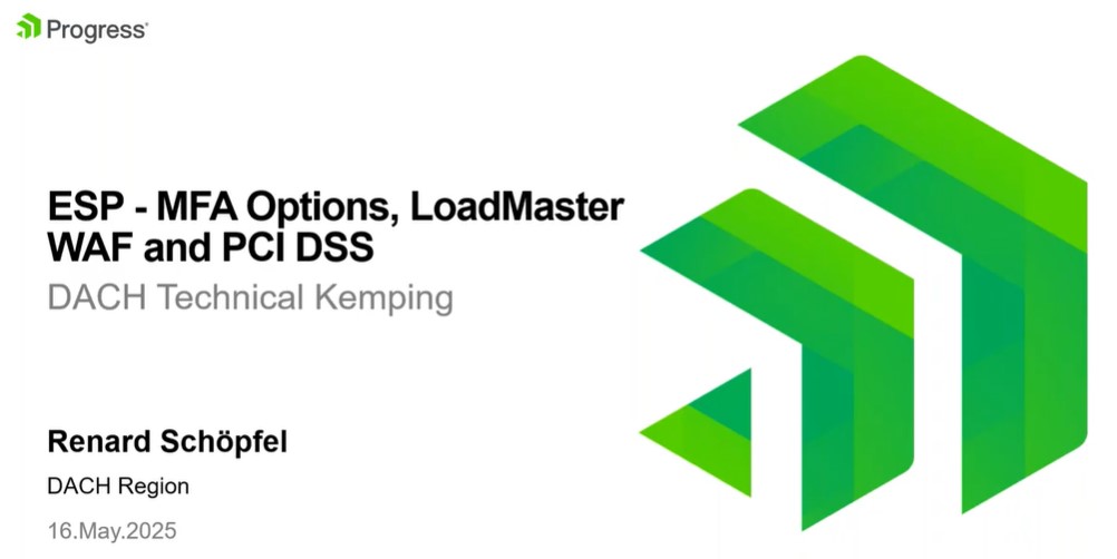 LoadMaster MFA WAF PCI DSS